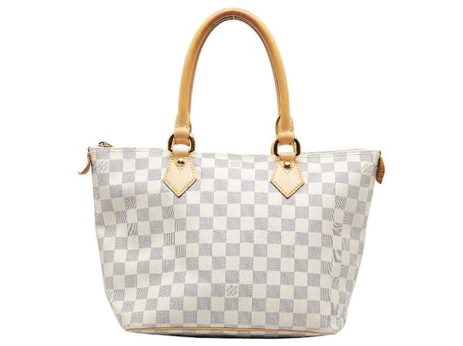 Auth Louis Vuitton Damier Azur Saleya PM N51186 Women's Tote Bag