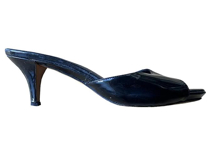 Hugo Boss sandali Nero Pelle verniciata  ref.965828