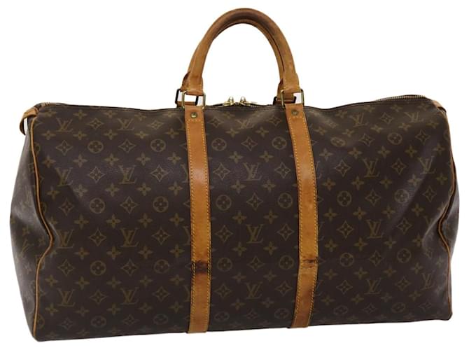 Louis Vuitton Monograma Keepall 55 Boston Bag M41424 LV Auth ki3066 Lona  ref.965854