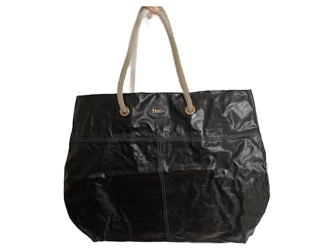Dolce & Gabbana Allan Bag Cuir Noir  ref.966017