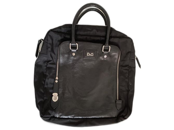 Borsa a mano Dolce & Gabbana Alan Bag in pelle nera Nero