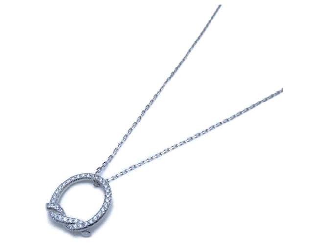 *Cartier CARTIER Entrelace colar de diamantes joias (OURO BRANCO) diamante feminino transparente [usado]  ref.966026
