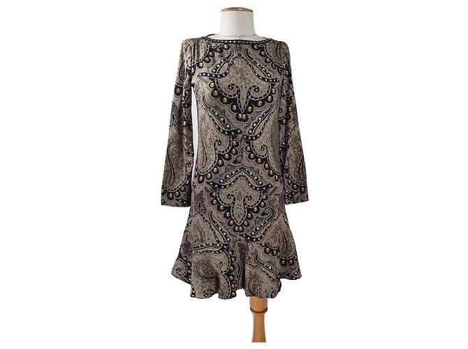 Etro Wool Dress Multicolore Multiple colors