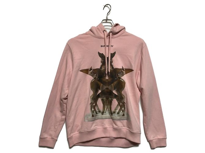 Burberry Pullover Pink Baumwolle Polyurethan