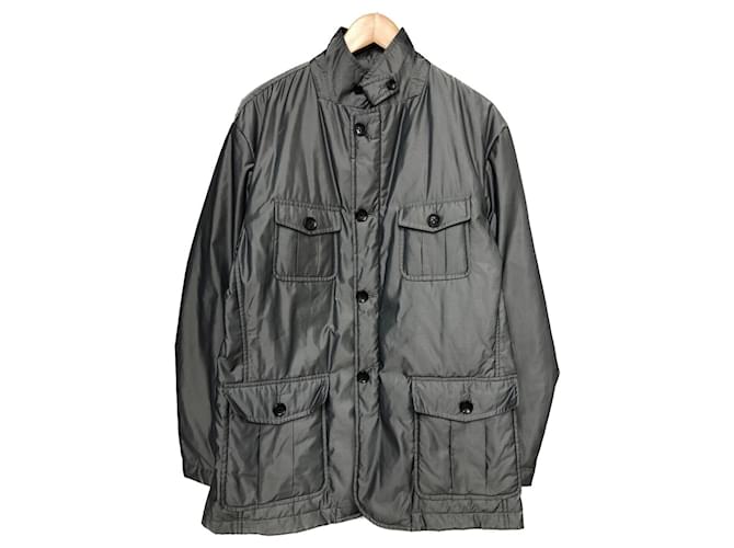 Burberry Blazers Jackets Grey Polyester Rayon  ref.966257