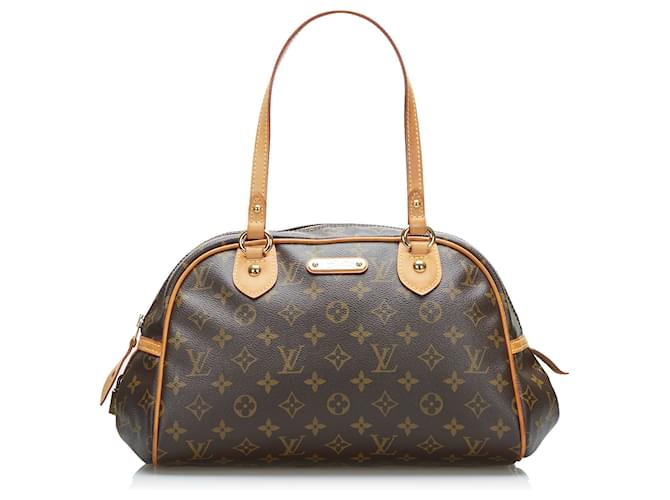Pre-Owned Louis Vuitton Montorgueuil PM Brown 