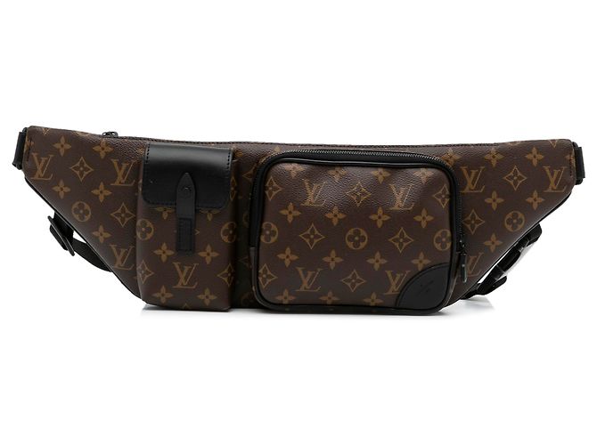 Bumbag Marsupio Louis Vuitton con monogramma marrone Macassar Christopher