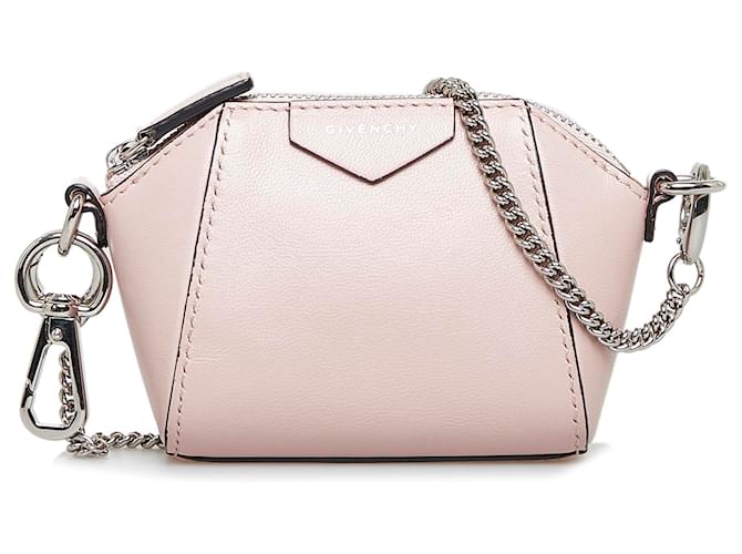 Givenchy Pink Baby Antigona Chain Crossbody Leather Pony style