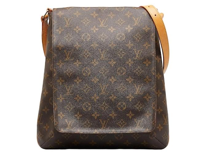 Louis Vuitton Monograma Musette Salsa Alça Curta M51256 Marrom Lona  ref.966414