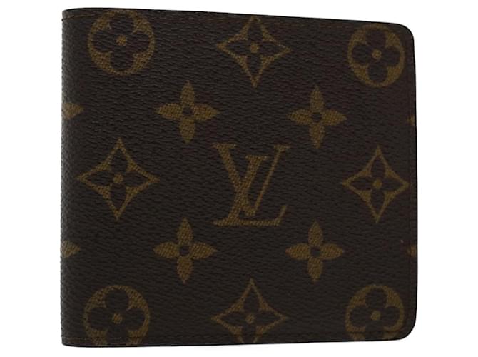 LOUIS VUITTON Monogram Bifold Wallet LV Auth 45768 Cloth  ref.966495