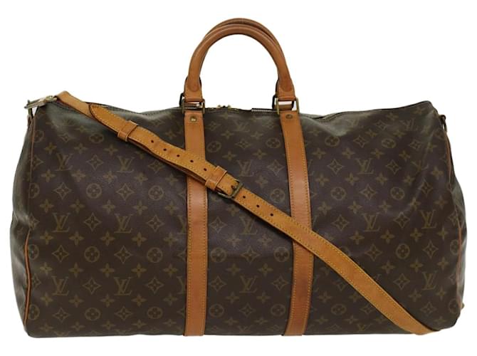 Louis-Vuitton-Monogram-Keep-All-Bandouliere-55-Boston-Bag-M41414