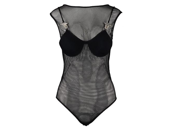 Autre Marque Collection Privée Mesh Bodysuit Black