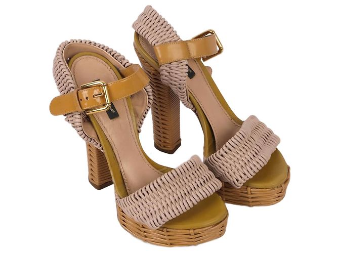 DOLCE & GABBANA Sandales France 37 Cuir Beige