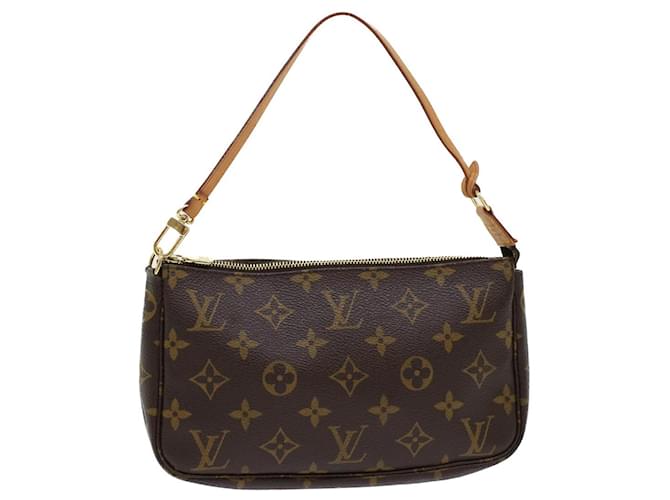 Louis Vuitton Pochette Accessoire Brown Cloth  ref.966885