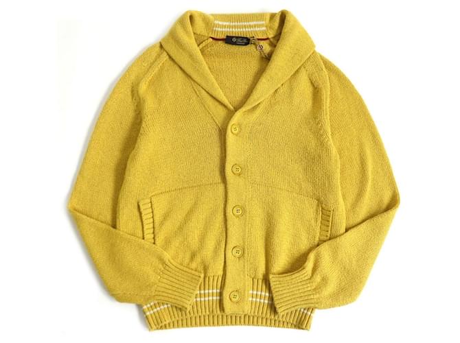 Loro Piana Sweaters Mustard Cotton  ref.967018