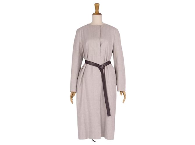 Loro Piana Coats, Outerwear Grey Cotton Wool Linen  ref.967021