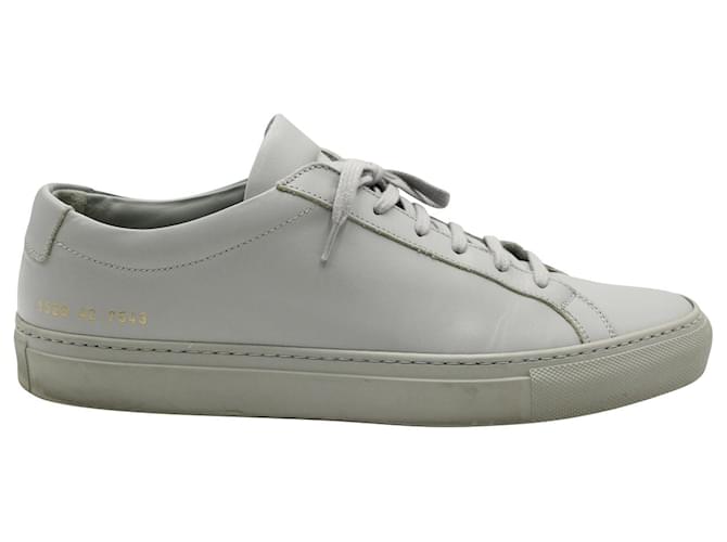 Autre Marque Common Projects Achilles Low Sneakers in Grey Leather  ref.967054