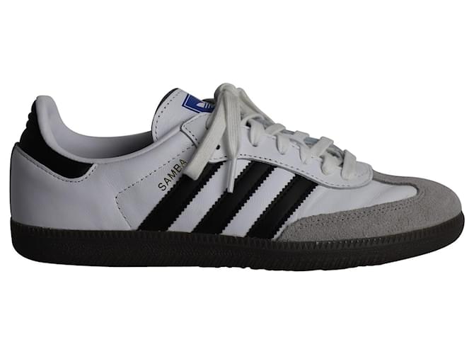 Autre Marque Zapatillas Adidas Samba OG en piel blanca Blanco Cuero  ref.967217