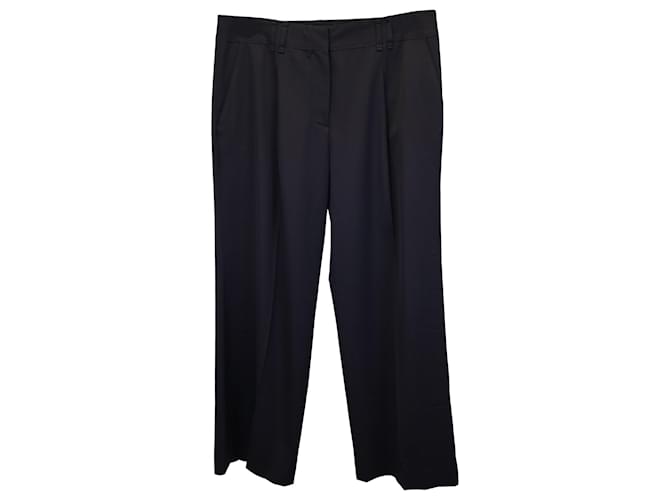 Proenza Schouler Pleated Trousers in Black Wool  ref.967344