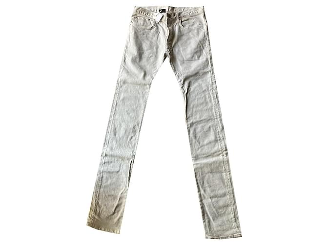Dior Jeans White Cotton Elastane  ref.967406