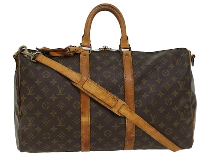 Louis Vuitton Keepall Bandouliere 45 Luggage Boston Bag(Brown)