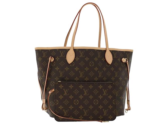 LOUIS VUITTON Monogramme Neverfull MM Tote Bag M40156 Auth LV 43554A Toile  ref.967456