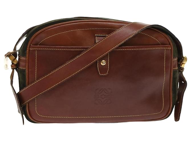 LOEWE Shoulder Bag Suede Leather Brown Auth ar9668b ref.967479 - Joli Closet