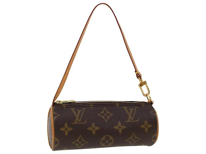 VTG Louis Vuitton Papillon Mini Pouch Monogram Canvas Tote Clutch Hand Bag  Auth