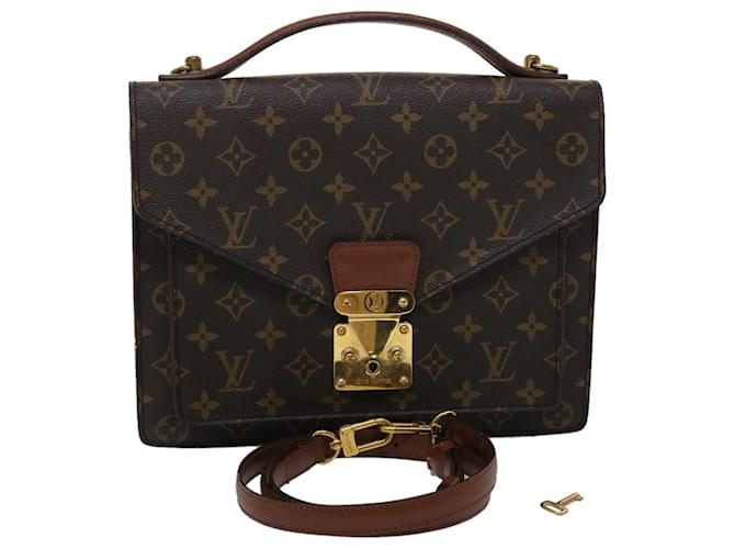 Louis Vuitton Monogram Monceau 28 Hand Bag 2way M51185 LV Auth 45646 Cloth  ref.967522