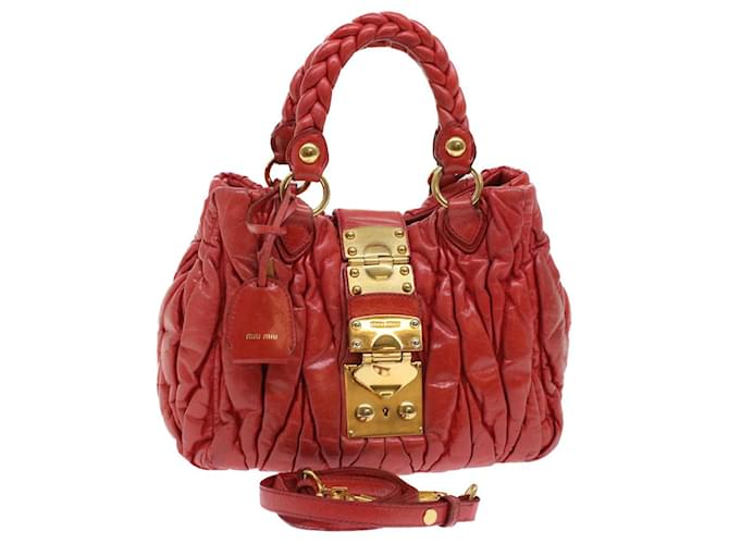 Miu Miu Bauletto Satchel Black Matelasse Leather | Luxe
