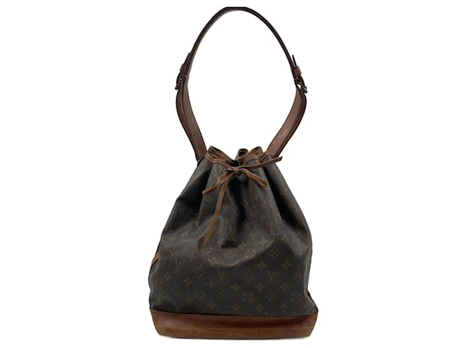 LOUIS VUITTON Neo Monogram Canvas Shoulder Bag Brown