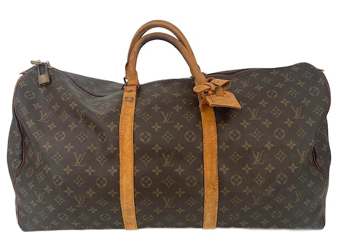 Louis Vuitton Keepall 60 Bandouliere Canvas Travel Bag