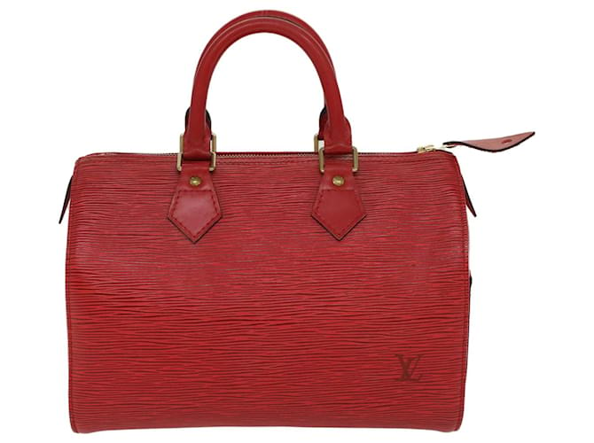 Louis Vuitton Speedy 30 Red Leather  ref.967803