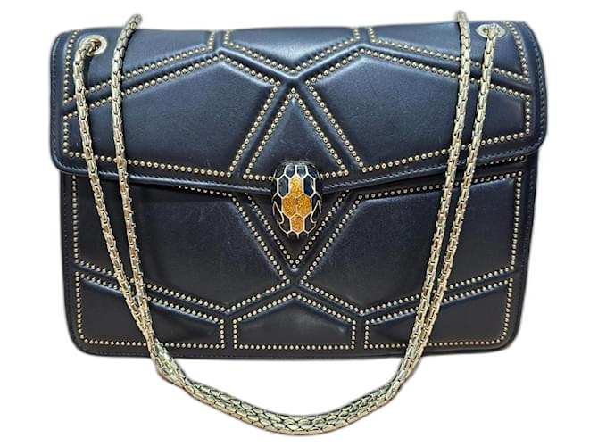 BVLGARI Serpenti Forever Leather Shoulder Bag