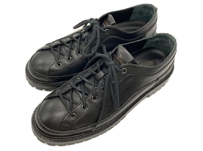 ****VALENTINO GARAVANI Chaussures en cuir noir  ref.968112