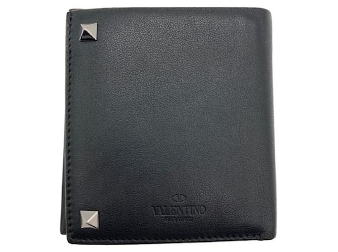 ****VALENTINO GARAVANI Black BiFold Wallet Leather  ref.968128