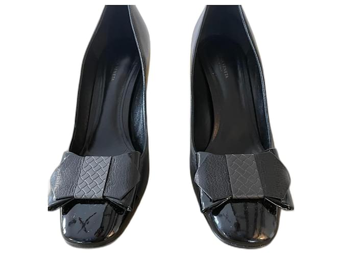 Bottega Veneta Shoes Black Leather  ref.968185