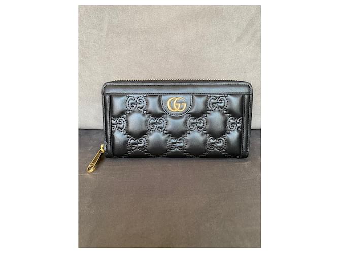 Gucci Wallets Black Leather  ref.968210