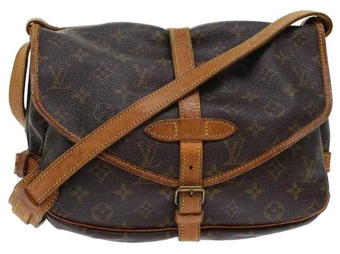 Louis Vuitton Monogram Saumur 35 Shoulder Bag M42254 LV Auth 45308 Cloth  ref.968236