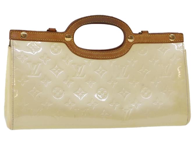 LOUIS VUITTON Monogram Vernis Roxbury Drive Hand Bag Perle M91374 LV Auth 45797 Patent leather  ref.968287