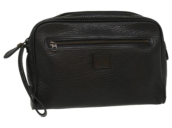 Autre Marque Burberrys Clutch Bag Leather Black Auth bs6215  ref.968338