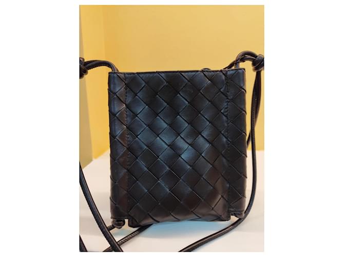 Bottega Veneta Shoulder bag Black Leather  ref.968362
