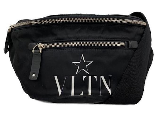 ****VALENTINO GARAVANI VLTNSTAR Crossbody Bag Black Cloth  ref.968366
