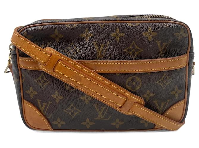 Brown Coated Canvas Louis Vuitton Trocadero 23 Cloth ref.968405 - Joli  Closet