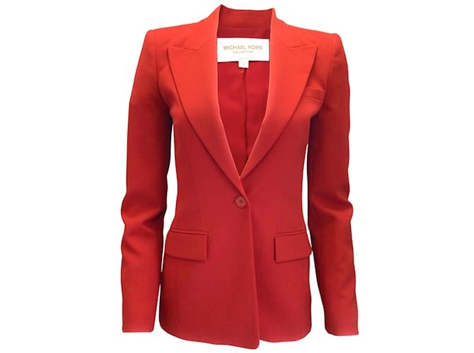 Michael Kors Collection Red high quality Blazer