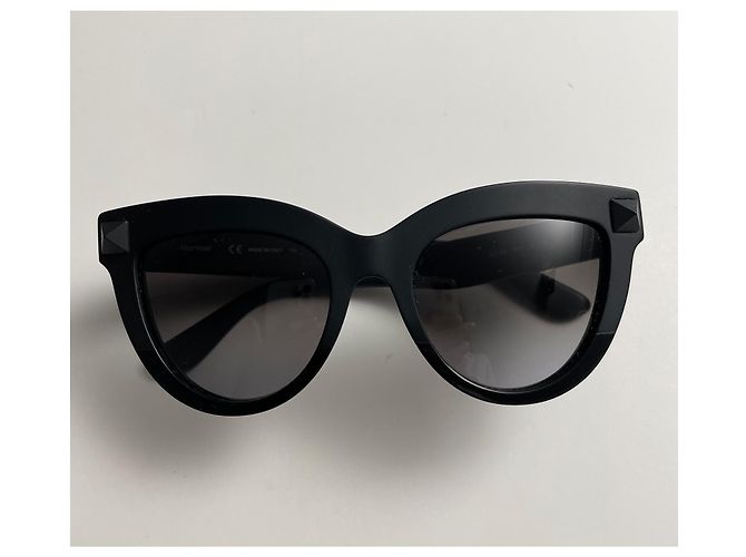 Occhiali da sole Valentino Rockstud neri in plastica Nero