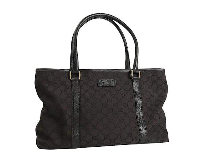 Gucci GG Canvas Joy Tote Bag 257302 Brown Cloth  ref.968484