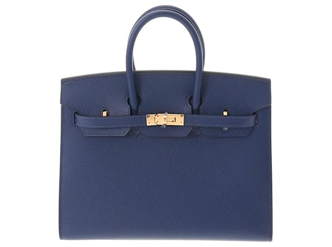Hermès Birkin 25 Navy blue Leather  ref.968622