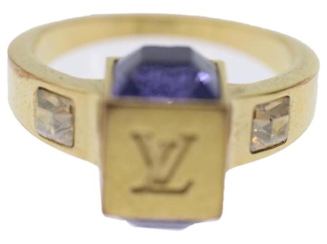 LOUIS VUITTON Bague Berg Gamble M Or M65098 Auth ar LV9717b Métal Doré  ref.968748