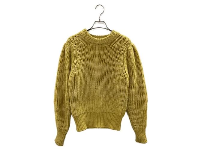 ****ISABEL MARANT ETOILE Yellow Rib Knit Sweater Wool  ref.968865
